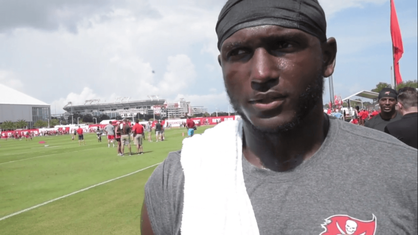 Chris Godwin during Buccaneers training camp.